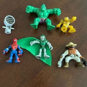 Imaginext Fisher Price Great Adventures Action Figure Lot Hulk Dr. Doom, ...